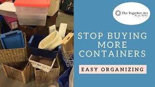 Stop Buying More Containers Theres a better way to get organized [upl. by Culver]