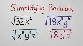 Simplifying Radicals  Grade 9 Math [upl. by Julietta]