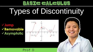 Types of Discontinuity  Removable Jump AsymptoticInfinite  Basic Calculus [upl. by Burnham655]