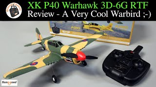 XK A220 P40 Warhawk 384mm 3D6G RTF  Specs Tips amp Maiden Launch of this Awesome Looking Warbird [upl. by Yssak]