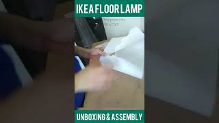 IKEA Floor Lamp Barlast Review Unboxing Assembly [upl. by Elisa]