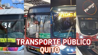 TRANSPORTE PÚBLICO en QUITO 🚌 [upl. by Sargent]