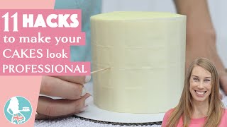 11 Hacks to Make Your Cakes Look Professional [upl. by Olyhs33]