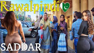 Pakistan 4k 🇵🇰Walking Tour into the Heart of Rawalpindi [upl. by Siroved279]