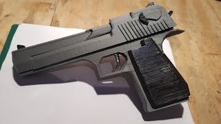 3D PRINTED DESERT EAGLE GUN 50 CAL WITH WORKING SLIDE CREALITY CR10 S [upl. by Peri323]