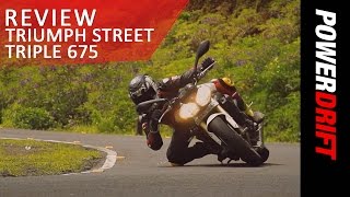 Triumph Street Triple 675  Review  PowerDrift [upl. by Elleina]