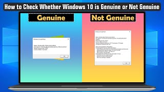 How to Check Windows 10 is Genuine or Not Genuine [upl. by Petromilli]