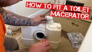 FITTING A TOILET MACERATOR 1ST FIXING KITCHEN PIPEWORK amp MORE FROM THE PLUMBASE LADS [upl. by Mayeda]