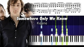 Keane  Somewhere Only We Know  ACCURATE Piano Tutorial [upl. by Columbine]