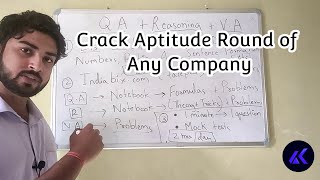 How to Crack Aptitude Test of Any Company  Placement Preparation [upl. by Madelena]