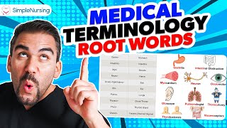 Medical Terminology Lesson on Root Words  Nursing Students NCLEX Review SimpleNursing [upl. by Ahlgren]