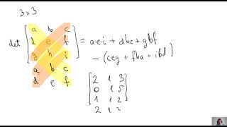 Wyznacznik macierzy 3x3 [upl. by Girard]