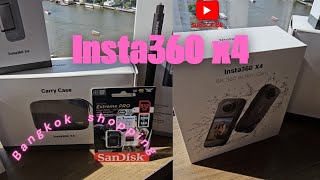 Insta360 x4 camera unboxing Accessories  Review  cheap price  bangkok travel vlog luxuryvlog [upl. by Wilhelmina]