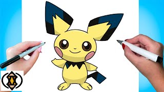 How To Draw Pichu  Pokémon [upl. by Benedic]