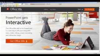 Office mix add on for PowerPoint 2013 [upl. by Erdnoid532]