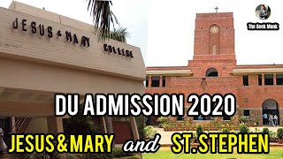 Admission procedure of St Stephens College amp JMC College 2020  Delhi University  The Geek Monk [upl. by Lemor]