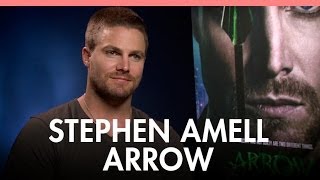 Stephen Amell on Arrow season 1 Justice League [upl. by Aydni]