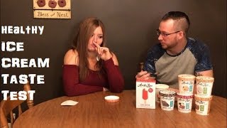 HEALTHY ICE CREAM TASTE TEST  We tried 7 New Artic Zero Flavors [upl. by Sleinad]