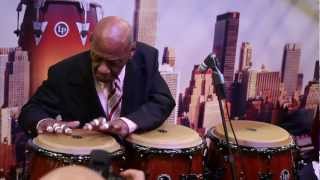 Candido Cameros Conga Solo at The NAMM Show 2013 [upl. by Wollis]