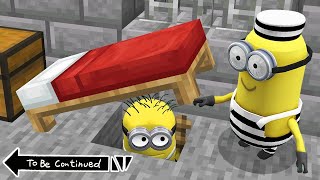 I SPENT 24 Hours in PRISON with MINIONS in MINECRAFT [upl. by Couhp926]