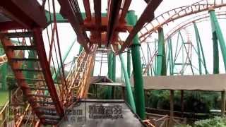 Suspended Looping Coaster Front Seat Onride Go Pro HD POV Suzhou Amusement Land [upl. by Maris]