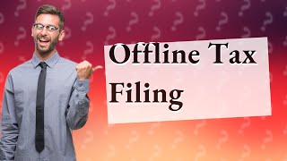 How to file an income tax return in offline mode [upl. by Len]