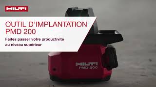 Hilti PMD 200 INTRODUCTION de loutil daménagement de chantier [upl. by Ainomar237]