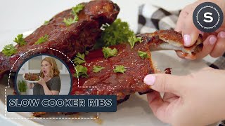 How to Make the BEST Slow Cooker Ribs [upl. by Nnaecarg593]