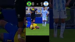 BRAZIL 🇧🇷 VS ARGENTINA 🇦🇷 MATCH footballshorts football shorts [upl. by Adallard]