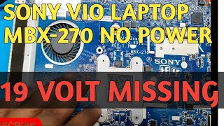 SONY VIO LAPTOP MBX270  NO POWER SOLVE [upl. by Hael]