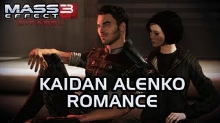 Mass Effect 3 Citadel DLC Kaidan Romance All scenes [upl. by Adyht]