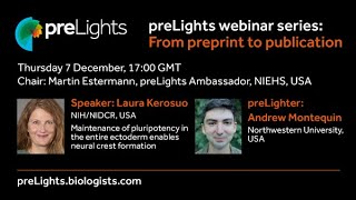 preLights webinar series From preprint to publication  Laura Kerosuo [upl. by Earised]