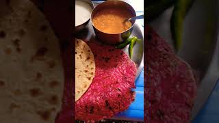 Arabi ki sabji chukander Ki Roti sweets YouTube short video [upl. by Winna]