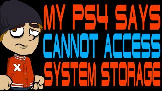 My PS4 Says Cannot Access System Storage [upl. by Daryl626]