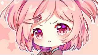 DDLC Chibis Natsuki Speedpaint [upl. by Redla]