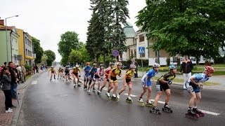 Mistrzostwo Polski w Półmaratonie o Puchar Polski 2013 we Wrotkarstwiecz 2 Tomaszów Lub [upl. by Anstus]