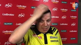 Dave Chisnall WANTS REVENGE after Masters final defeat quotI had nothing  Ill get him backquot [upl. by Refinne]