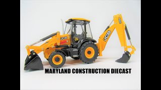 JCB Backhoe 3CX Tractor 132 Scale Diecast Model by Ertl Britains [upl. by Ayital774]