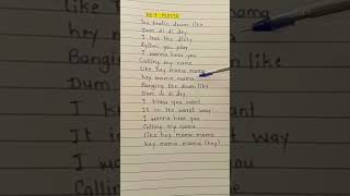 Hey Mama  Song by  David Guetta englishwithvk songlyrics lyrics [upl. by Leuams]