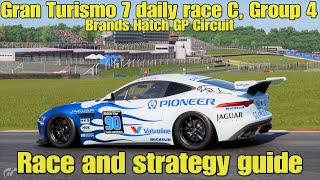 Gran Turismo 7 daily race C race and strategy guideBrands Hatch GP CircuitGroup 4 [upl. by Aissatan]