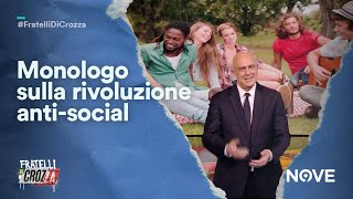 Il monologo di Maurizio Crozza su Corona e la rivoluzione antisocial [upl. by Erbes]