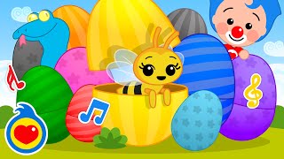 10 Huevos de Pascua Gigantes de Colores Con las Mejores Canciones Infantiles 4 ♫ Plim Plim [upl. by Jen]