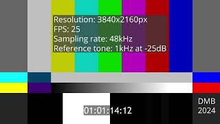 2160p25 48kHz  1kHz 25dB [upl. by Tessi]