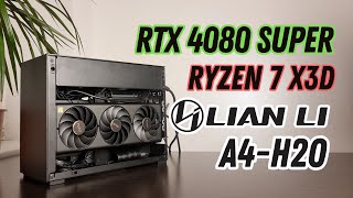 Lian Li A4H2O Mini ITX Build  AMD Ryzen 7 7800X3D amp NVIDIA RTX 4080 SUPER  Mini Gaming PC [upl. by Shepp]