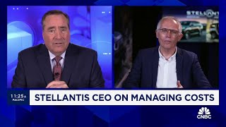 Stellantis CEO Carlos Tavares on managing costs inventory and tariffs [upl. by Ahseer]