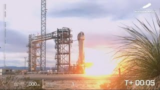 Jeff Bezos Blue Origin launches first rocket since 2022 crash [upl. by Oehsen837]