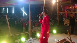 Devotional Night Durga Mata Bhajan at Jagran Stage Show by Karishma Mandal 🎤 surendramahatovlogs [upl. by Aienahs]