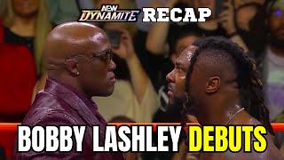 Bobby Lashley debuts  Private Party win tag titles  AEW Fright Night Dynamite 103024 recap [upl. by Eylk206]