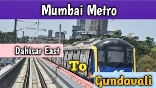 Dahisar East to Gundavali metro journey Part II [upl. by Nayra]