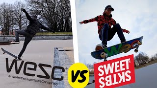 Comparing WESC With Sweet Skateboards [upl. by Lucille10]